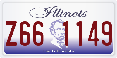 IL license plate Z661149
