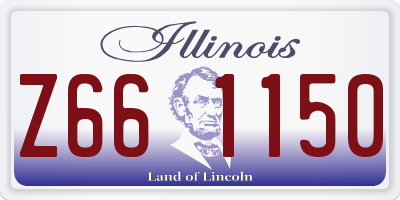 IL license plate Z661150