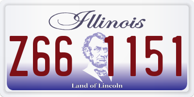 IL license plate Z661151