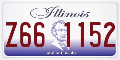 IL license plate Z661152