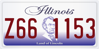 IL license plate Z661153