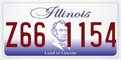 IL license plate Z661154