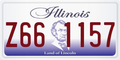 IL license plate Z661157