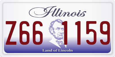 IL license plate Z661159