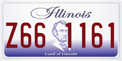 IL license plate Z661161