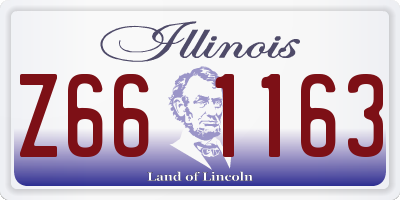 IL license plate Z661163