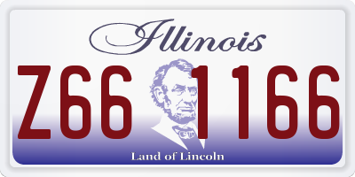 IL license plate Z661166