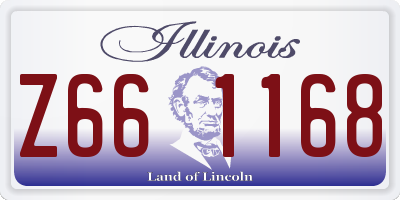 IL license plate Z661168