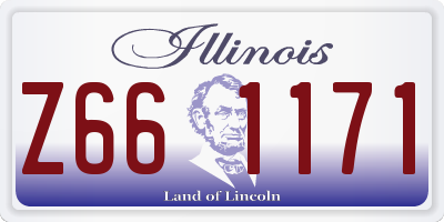 IL license plate Z661171