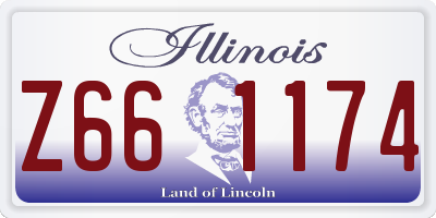 IL license plate Z661174