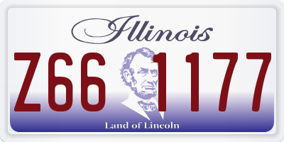 IL license plate Z661177