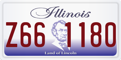 IL license plate Z661180