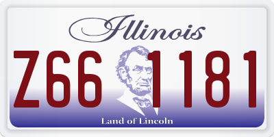 IL license plate Z661181