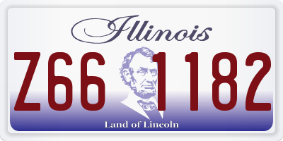 IL license plate Z661182