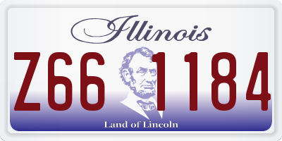 IL license plate Z661184