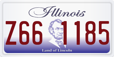 IL license plate Z661185
