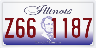 IL license plate Z661187