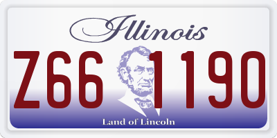 IL license plate Z661190