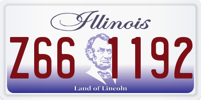 IL license plate Z661192