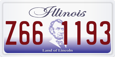 IL license plate Z661193