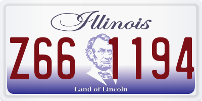 IL license plate Z661194