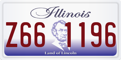 IL license plate Z661196