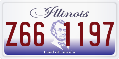 IL license plate Z661197