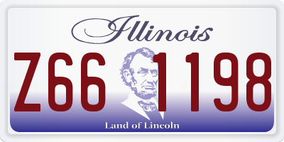 IL license plate Z661198