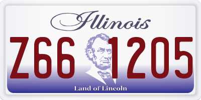 IL license plate Z661205
