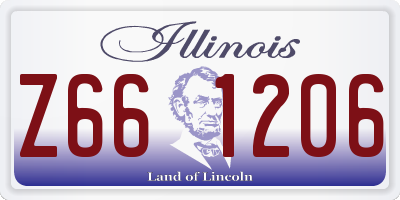 IL license plate Z661206