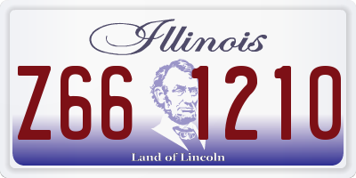 IL license plate Z661210