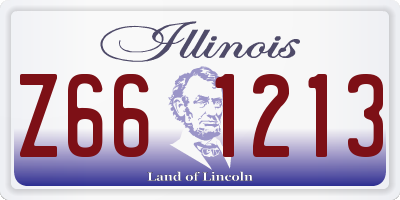 IL license plate Z661213