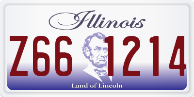IL license plate Z661214