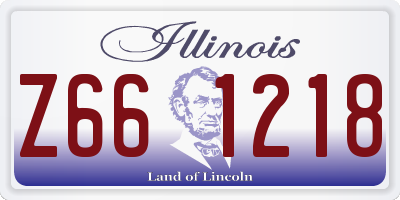 IL license plate Z661218