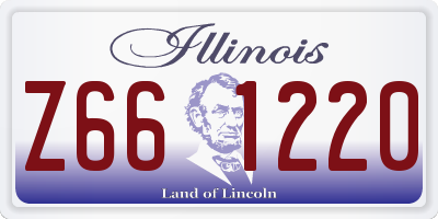 IL license plate Z661220