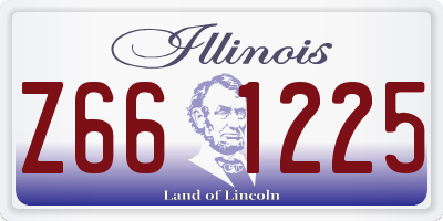 IL license plate Z661225