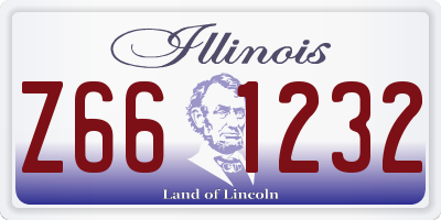 IL license plate Z661232