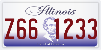 IL license plate Z661233
