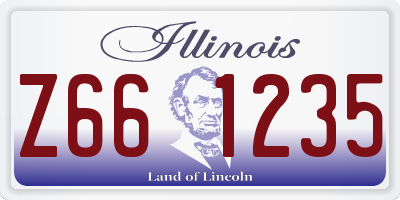 IL license plate Z661235