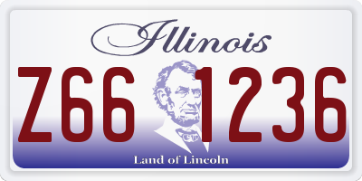 IL license plate Z661236