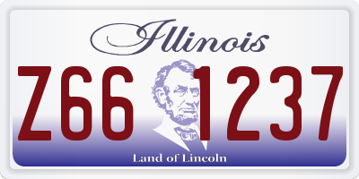 IL license plate Z661237