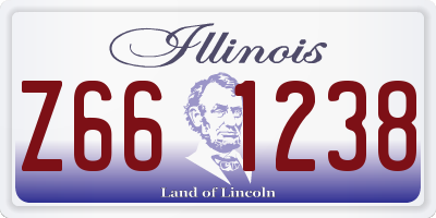 IL license plate Z661238