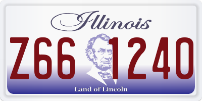 IL license plate Z661240