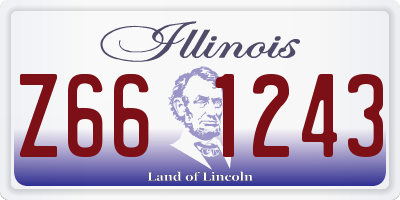 IL license plate Z661243