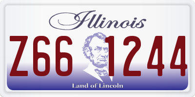 IL license plate Z661244