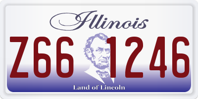 IL license plate Z661246