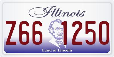 IL license plate Z661250