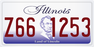 IL license plate Z661253