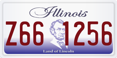 IL license plate Z661256