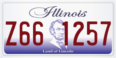 IL license plate Z661257
